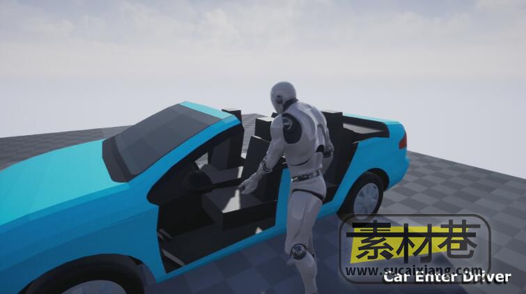 UE汽车驾驶交互游戏动画集合Car Interact Animations VOL. 1