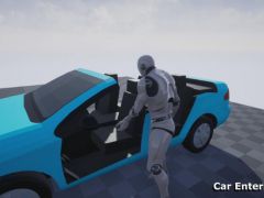 UE汽车驾驶交互游戏动画集合Car Interact Animations VOL. 1