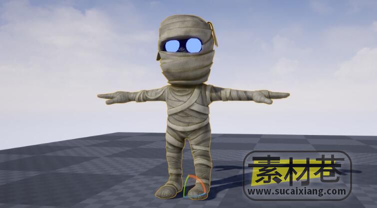 UE木乃伊动画模型资源包Stylized Mummy