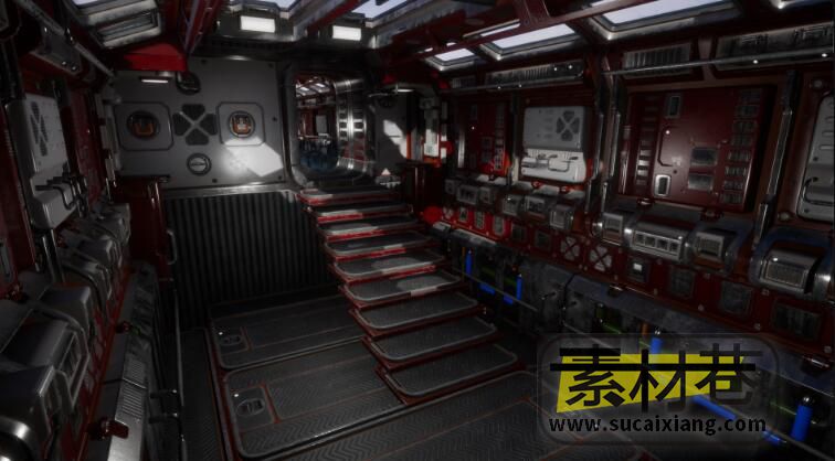 UE模块化科幻游戏场景模型Modular sci-fi Environment A