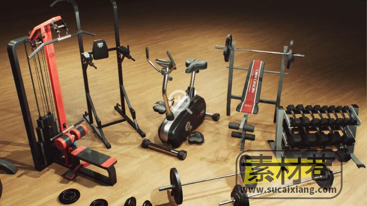 UE运动健身体育器材模型资源包Sports and Gym Equipment VOL.1