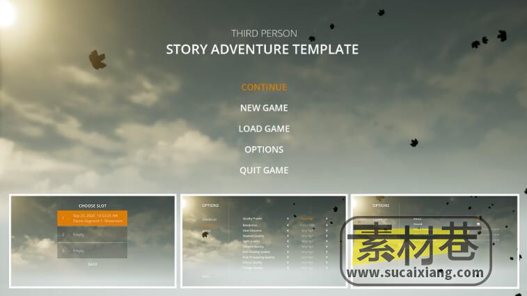 Unreal Engine第三人称冒险故事游戏模板Third Person Story Adventure Templa