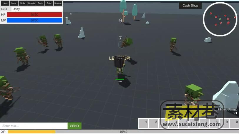 Unity大型多人在线角色扮演游戏套件MMORPG KIT (2D/3D/Survival) v1.83f