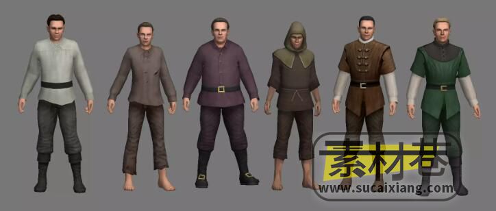 Unity适用于手游的人物角色模型资源包All Star Character Collection 5.2