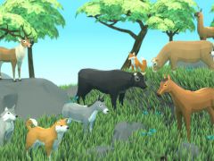 低多边形动物动画游戏模型资源包