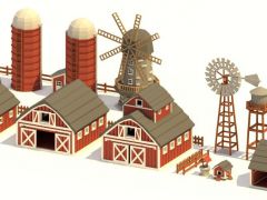 农场房屋建筑游戏模型包