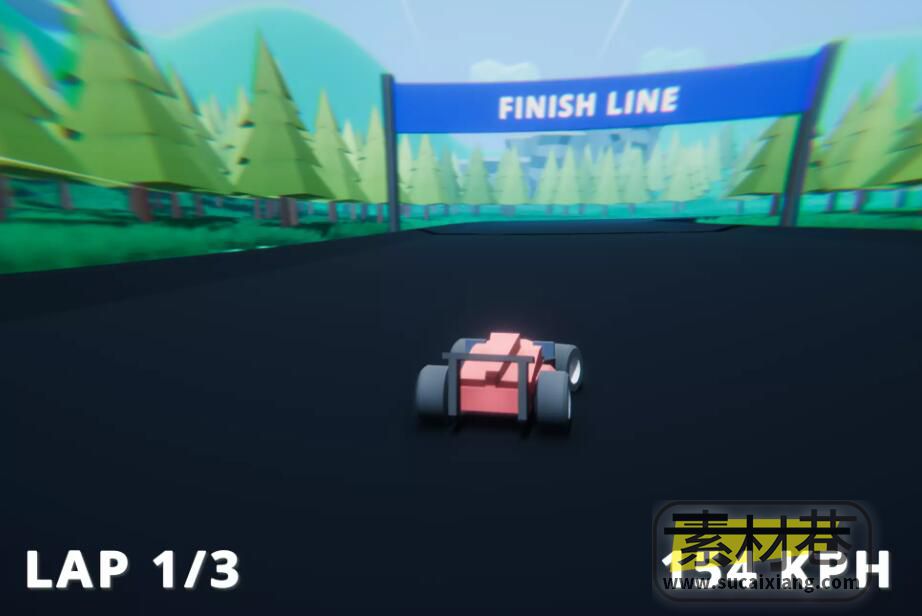 Unity街机赛车游戏项目套件Arcade Racing Kit v1.3