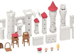 中世纪城堡建筑模型包