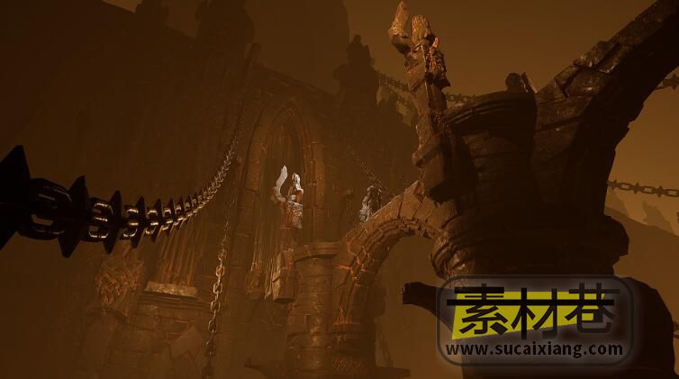 Unreal Engine黑暗城堡游戏场景模型Dark Castle Environment