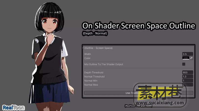 专业动漫卡通着色器RealToon (Pro Anime/Toon Shader)  v5.0.8p7