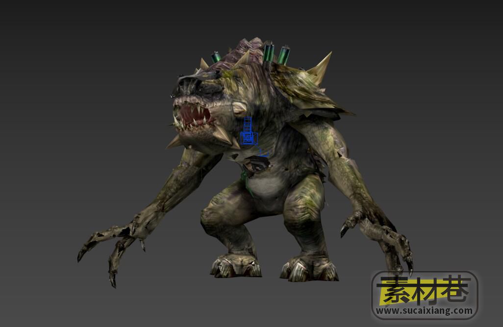 游戏科幻外星长爪怪物3D模型
