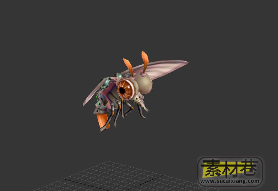 游戏苍蝇3D动作模型