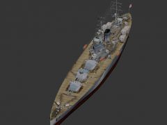 游戏纳尔逊军舰3D模型