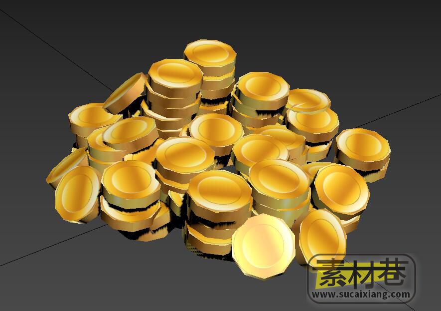 游戏中常用的金币3D模型