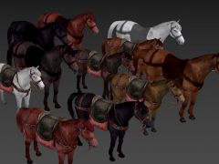游戏各种马模型