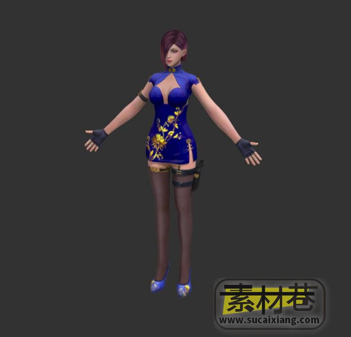 射击游戏逆战美女角色3d模型集合