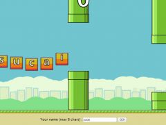 html5仿Flappy Bird的游戏《飞翔的文字》源码