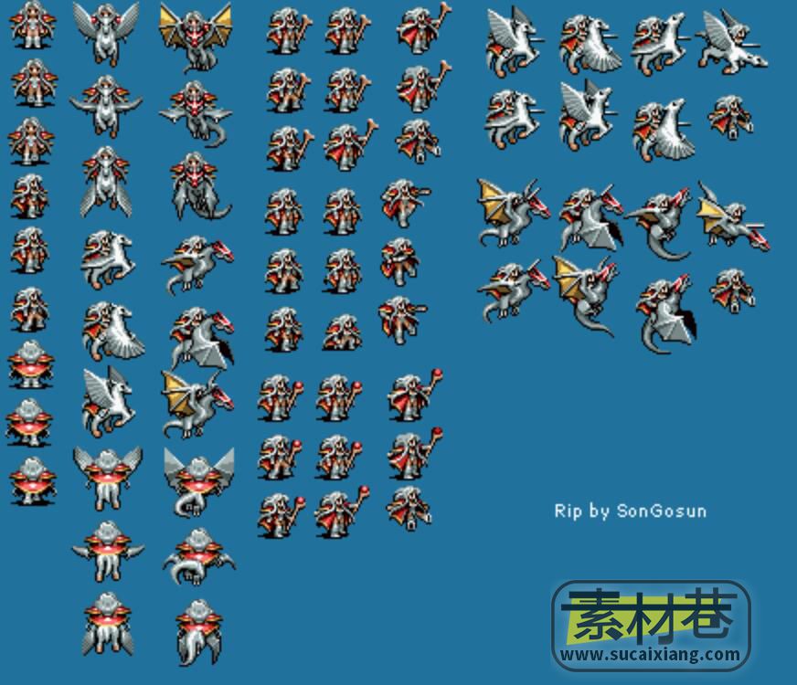 2D游戏兰古利萨5传说的终结人物素材