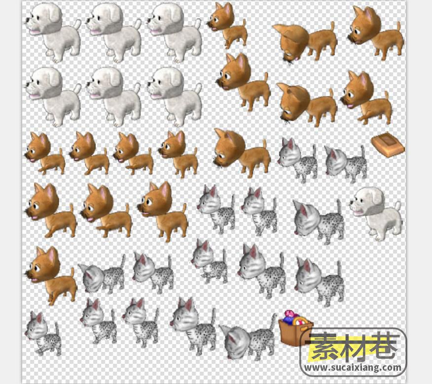 2D模拟经营游戏快乐宠物店素材