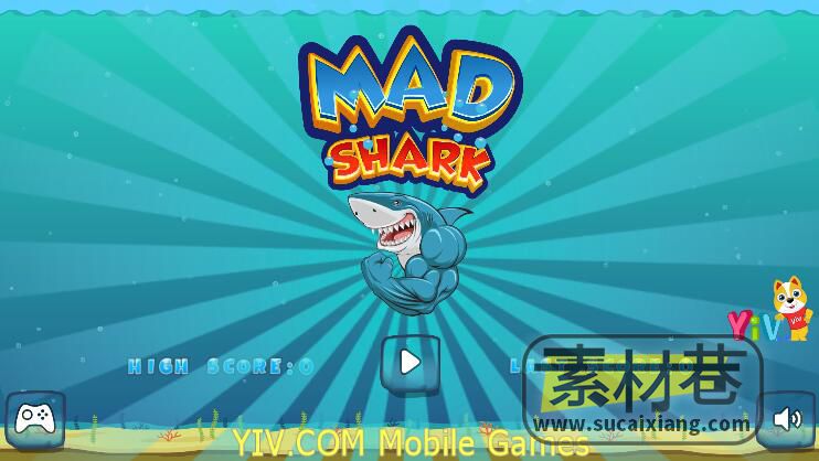 html5海底鲨鱼大冒险游戏源码