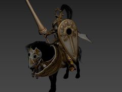 游戏铠甲重装骑士3D模型