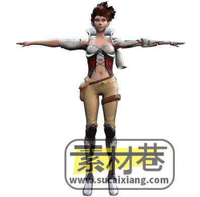 一位美狄亚女战士3D模型