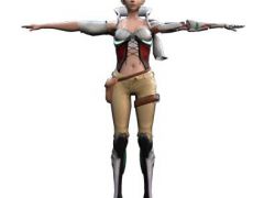 一位美狄亚女战士3D模型