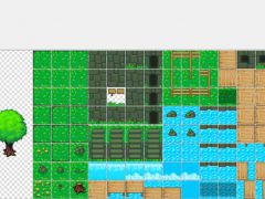 2d游戏水面与草地瓷砖素材