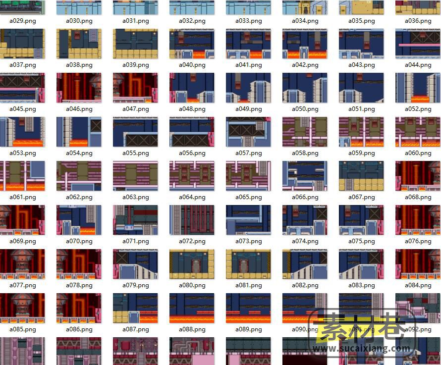 2D横版过关动作格斗游戏Megaman Zero 2场景素材