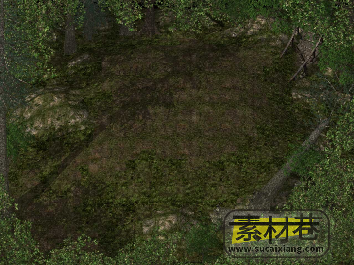 2.5D野外树林场景游戏素材