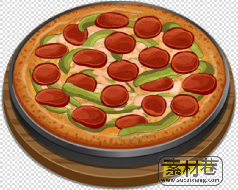 2D披萨游戏素材