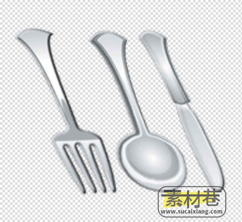 2D常用刀叉餐具游戏素材