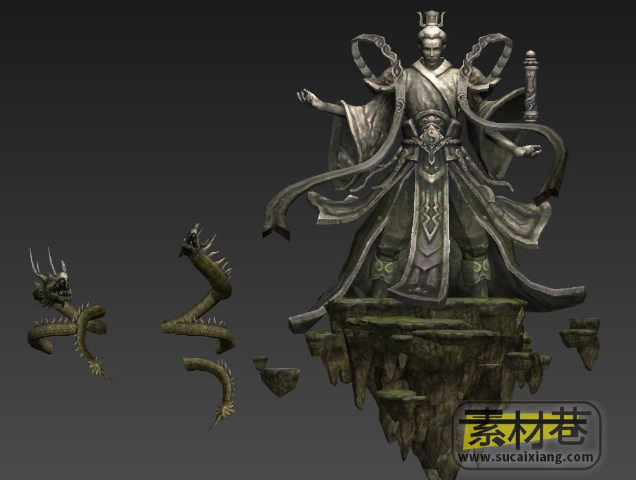 仙侠玄幻游戏圣王人物怪物角色兵器物品3D模型集合