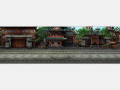 中国古典写实风格横版武侠类游戏场景素材