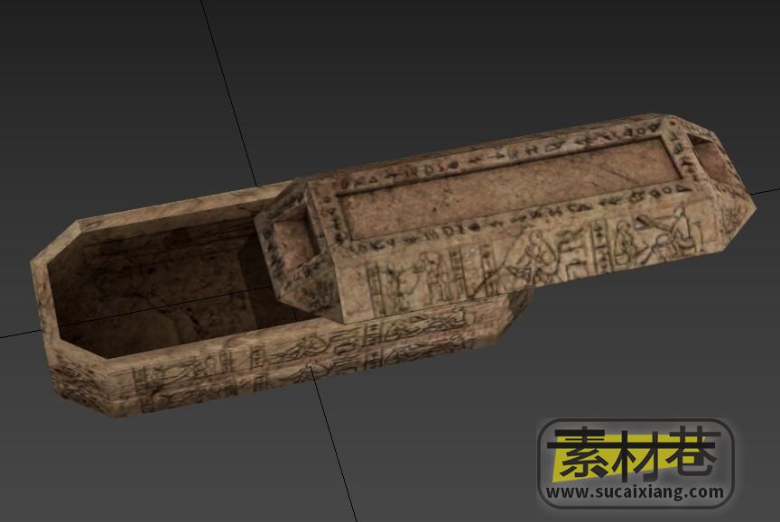 游戏古埃及棺材3D模型