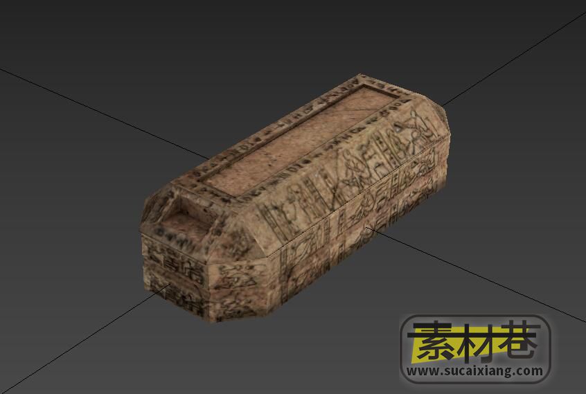游戏古埃及棺材3D模型