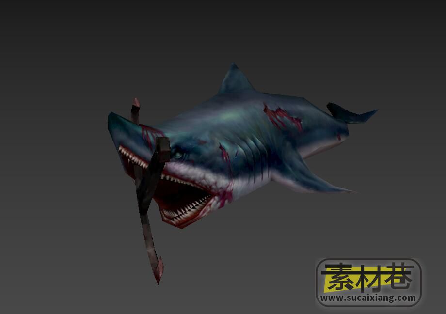 海底大鲨鱼游戏3D模型