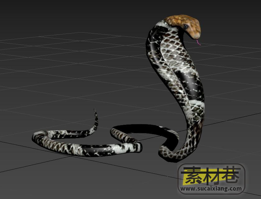 游戏眼镜王蛇3D模型