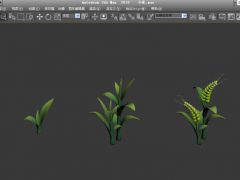 游戏小麦植物模型