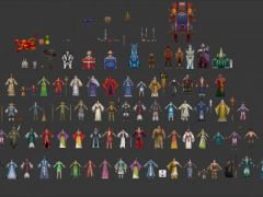 70多个诛仙游戏NPC人物角色3D模型集合