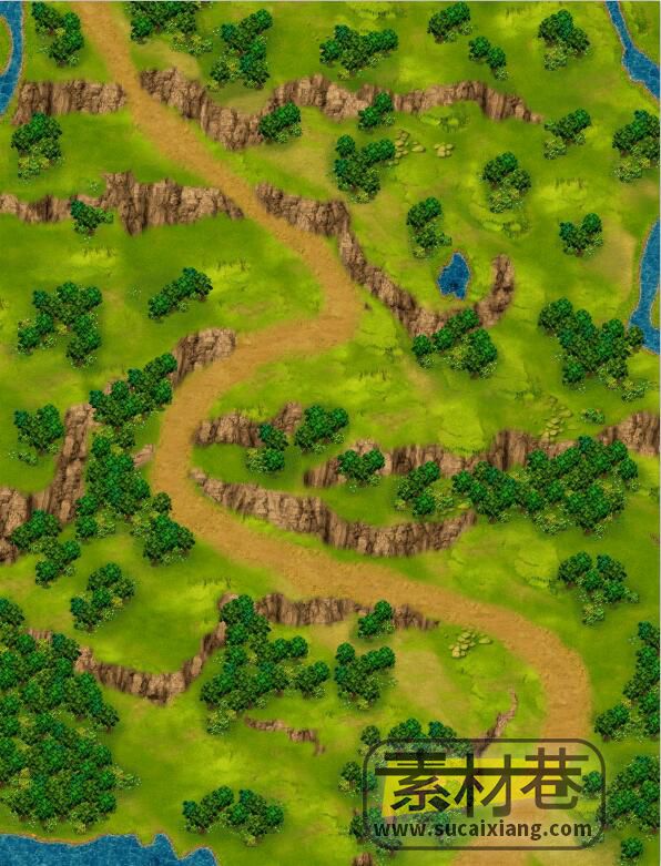 2D策略游戏天使帝国3大地图和小地图素材