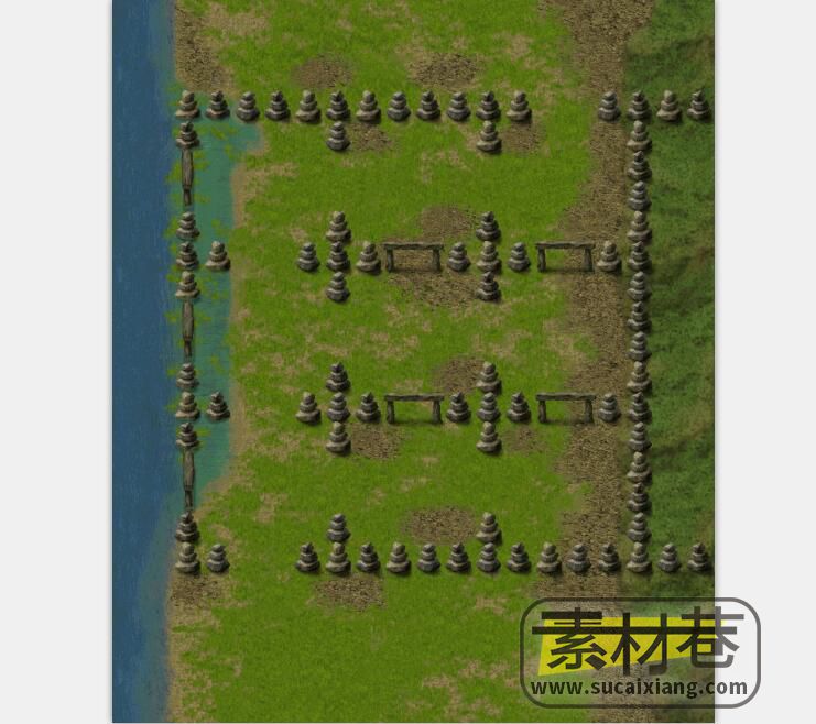 2D策略战棋游戏曹操传地图场景素材
