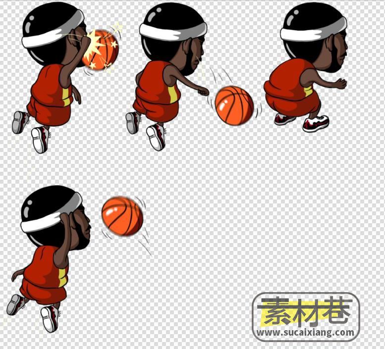 2D体育游戏篮球联萌素材
