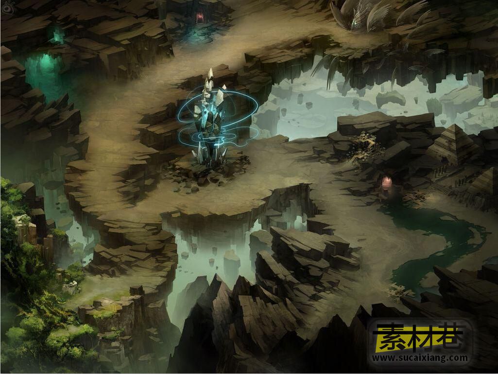 2.5D动作角色扮演游戏圣剑传说地图场景素材