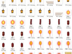2d游戏古典灯笼与灯火动画序列帧素材