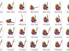 2D游戏横版中世纪士兵动画素材2D Game Knight Character Sprite