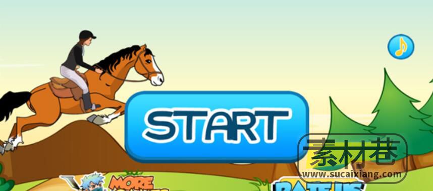 cocos2d-x骑马跳跃游戏源码HorseRide