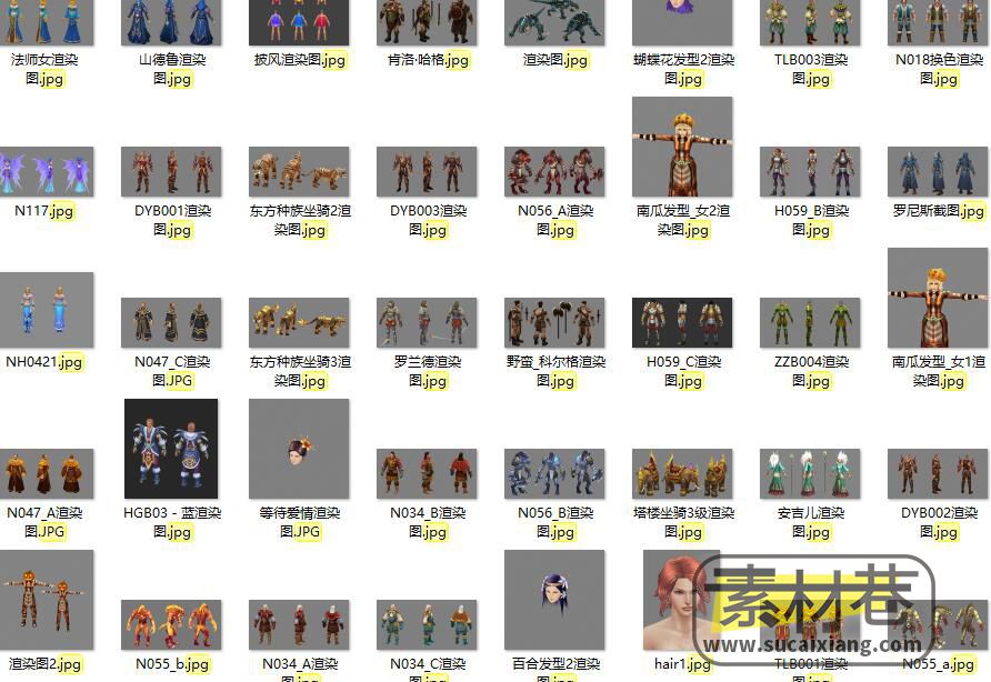 魔幻回合制策略战棋游戏《英雄无敌3》人物和怪物模型+设计稿原画