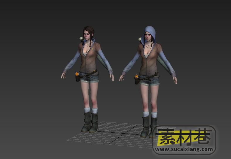 鬼泣5游戏女主角3D模型