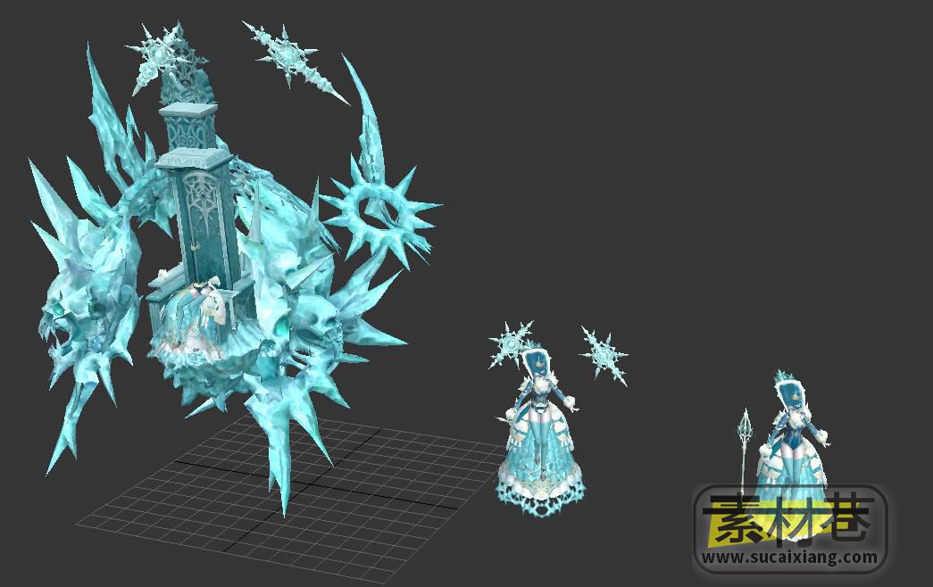 冰女王游戏怪物3D模型集合